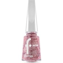 Yoğun Simli Şeffaf Oje - Glitter Nail Enamel - GL039 Red In SILVER-8682536049948