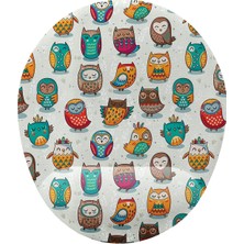 Sevimli Baykuşlar Bilek Destekli Mouse Pad