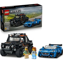 Lego® Speed Champions Jaguar Project 7 ve Land Rover Defender 77264 - 10+ Yaş Için Minifigür Içeren Oyuncak Yapım Seti (740 Parça)