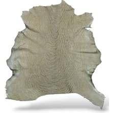 Ottoman Pouffe Art Deco Eskitme Stil Hakiki Gerçek Deri Süt Dana Post 76X94CM