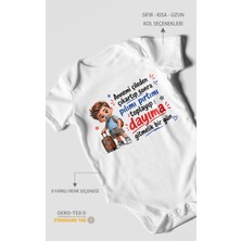 Morivo Kids Anneye ve Dayıya Özel Kısa Kollu Bebek Body %100 Pamuk