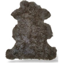 Ottoman Pouffe Hakiki Gerçek Deri Koyun Postu 63X82CM