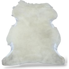 Ottoman Pouffe Hakiki Gerçek Koyun Derisi ''özel Ipek Serisi'' Post Halı 86X84CM