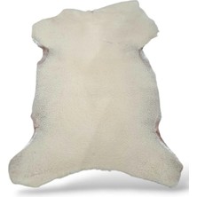 Ottoman Pouffe Hakiki Gerçek Koyun Derisi ''özel Ipek Serisi'' Post Halı 89X90CM