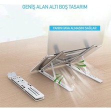 Taşınabilir Laptop Stant Bilgisayar Stant Notebook Stant Tüm Laptoplarla Uyumlu Bilgisayar Standı Taşınabilir Metal Kaymaz Stant Dizüstü Bilgisayar Stantları Stantı