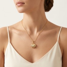 Mia Donna Jewelry Mia Donna Incili Çelik Istiridye Kolye