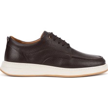 Fame Step Erkek Hakiki Deri Günlük Ayakkabı Modern Casual Kalın Taban Bağcıklı Bologna