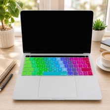 Ingilizce Klavye Koruyucu MacBook Pro 13 15 Touch Bar Uyumlu A1706 A1989 A2159 A1707 A1990 | Uk Iso Ters L Enter | Avrupa Ingilizce Baskılı Silikon Keyboard Cover Pembe Yeşil