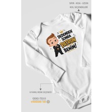 Morivo Kids Dedemden Sonra Patron Benim! Uzun Kollu Çıtçıtlı Bebek Body