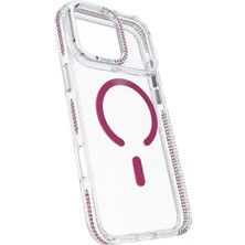 Boğazören iPhone 17 Pro Max Uyumlu Pembe Magsafe Kamera Kısmı Korumalı Kablosuz Şarj Uyumlu Kılıf - Mıknatıslı Arka Koruma Kapağı  Darbeye Dayanıklı Darbe Emici Lüks Preminyum Sert Silikon Telefon Kılıfı