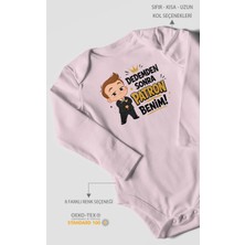 Morivo Kids Dedemden Sonra Patron Benim! Uzun Kollu Çıtçıtlı Bebek Body