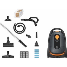 Nilfisk Brilliant Parquet & Hepa 14 Filtreli  10 Yıl Motor Garantili  &  Toz Torbalı Süpürge