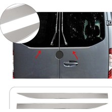 Servet Dizayn Oto Mercedes Sprinter W907 Uyumlu Krom Arka Cam Alt Çıtası 2 Parça Paslanmaz Çelik