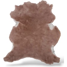 Ottoman Pouffe Hakiki Koyun Derisi Özel Ipek Serisi 79X88CM , Ipeksi Yumuşaklık ve Parlaklık, Dana Deri Posteki