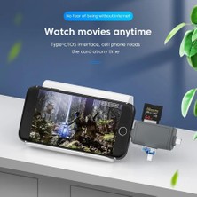 7in1 Micro Usb, Type C, Apple Iphone 15, 14, 13, 12, 11 Pro,pro Max Uyumlu, Multi, Kart Okuyucu, Otg, Sd Tf USB Dönüştürücü