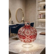 Decostyle SITARE769K Dekorlu Kapaklı Ayaklı Lila Şekerlik – 2 Parça Sunum & Dekor Seti 14X14X20 270 cc