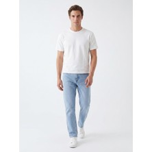 Noux Pamuk Basic Esnek Bisiklet Yaka T-Shirt