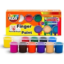 Funny Kids Funny Kids Parmak Boyası 12 Renk x 25 ml Set