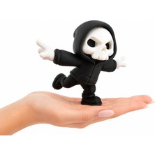 Yapı3D Sevimli Kuru Kafa Figürü Dekoratif Masaüstü Biblo Sert Plastik Ev Ofis Raf Süsü Gotik Dekor