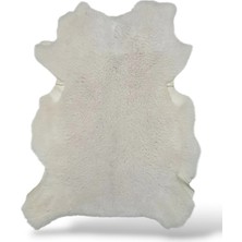 Ottoman Pouffe Hakiki Gerçek Koyun Derisi ''özel Ipek Serisi'' Post Halı 70X87CM