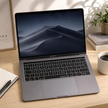 Avrupa Ingilizce Klavye Koruyucu MacBook Pro 13 15 Touch Bar Uyumlu A1706 A1989 A2159 A1707 A1990 | Uk Iso Ters L Enter | Silikon Keyboard Cover Siyah