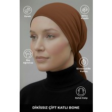 Muteber Bone Dikişsiz Bone - Çift Katlı - Viskon Kumaş - Rahat Iç Bone