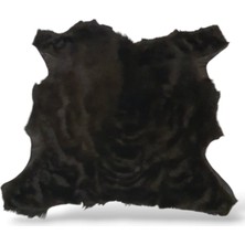 Ottoman Pouffe Hakiki Gerçek Deri Koyun Postu 65X48CM
