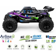 Arlina Home Kids 50 Km Hız Yapan Elektrikli Araba Uzaktan Kumandalı 4x4 Arazi Aracı Off-Road Araba
