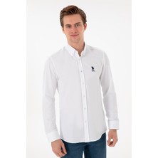 U.S. Polo Assn. Dokuma Uzun Kol Slim Fit Gömlek 2084085