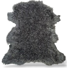 Ottoman Pouffe Hakiki Gerçek Deri Kıvırcık Tüylü Tigrado Koyun Postu 63X69CM, Posteki Dana Inek Post