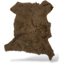 Ottoman Pouffe Hakiki Gerçek Deri Kıvırcık Tüylü Tigrado Koyun Postu 52X55CM, Video No: 9