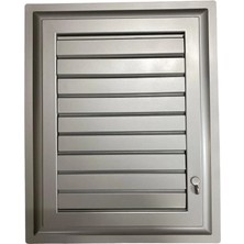 Aslanoğlu Store Mey Ithalat® Plastik Menfez 45X45 Gümüş Banyo Wc Havalandırma
