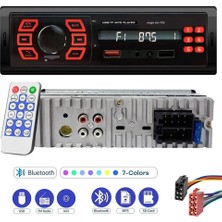 Oto Teyp 4X50 Watt Bluetooth 2xusb Şarjlı Fm App Aplikason Kısa Kasa Poke PK-6009