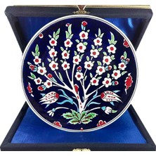 Çini Evi Iznik Çini Tabak  Osmanlı Hayat Ağacı Motifli 18 cm