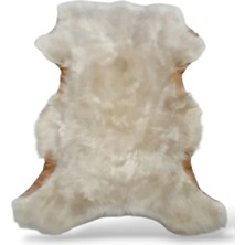Ottoman Pouffe Hakiki Koyun Derisi Özel Ipek Serisi 62X63CM, Ipeksi Yumuşaklık ve Parlaklık, Dana Deri Posteki