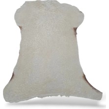 Ottoman Pouffe Hakiki Koyun Derisi Özel Ipek Serisi 83X90CM, Ipeksi Yumuşaklık ve Parlaklık, Dana Deri Posteki