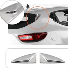 Servet Dizayn Oto Renault Clio 4 Uyumlu Krom Arka Cam Rüzgarlık Üçgeni Paslanmaz Çelik