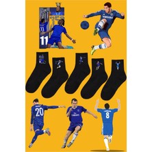 Rabona Fashion Chelsea Efsane Anlar 5'li Taraftar Çorabı