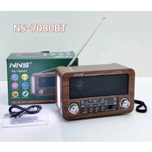 Tastech Mini Retro Radyo Sd Kart USB Girişli Mp3 Çalar Bluetooth Hoparlör Şarjlı Fenerli Speaker
