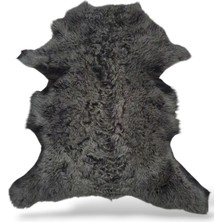 Ottoman Pouffe Hakiki Gerçek Deri Koyun Postu 61X67CM