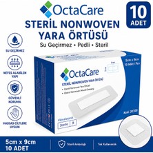 Octacare Esnek Steril (Nonwoven) Yara Örtüsü 5cm×9cm (10 Adet)