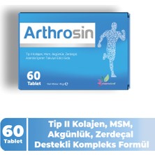 Pharmaleaf Arthrosin 60 Tablet – Kolajen Tip 2, Msm, Akgünlük, Zerdeçal, C Vitamini Takviyesi