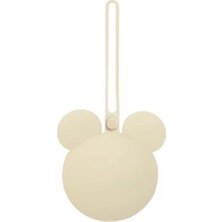 My Balli Store Mickey Mouse Silikon Emzik Kutusu - Emzik Saklama Kabı - Hijyenik ve Askılı Tasarım(Bej)