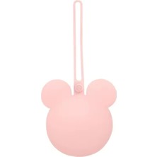 My Balli Store Mickey Mouse Silikon Emzik Kutusu - Emzik Saklama Kabı - Hijyenik ve Askılı Tasarım(Pembe)