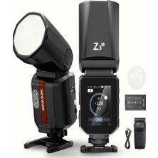 Neewer Z3R-S Sony Uyumlu 100W Yuvarlak Kafa Akülü Tepe Flaşı