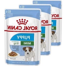 Die Grup Yaş Köpek Yemi, Mini Puppy, 85 gr (3 Paket)