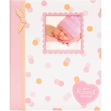 AyrStore Lil Peach Ilk 5 Yıl Bebek Hafıza Kitabı, Kız Bebek Hatıra Defteri, Kilometre Taşı ve Fotoğr