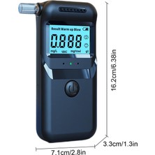 İnwelt Dijital Alkol Ölçer Nefes Test Cihazı LCD Ekranlı Taşınabilir