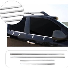 Servet Dizayn Oto Volkswagen Amarok 2010-2021 Krom Cam Çıtası 4 Parça Paslanmaz Çelik