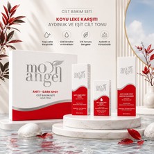 Moon Angel Anti Dark 3`lü Cilt Bakım Seti Lekeli Ciltler Için Temizleyici Jel, Tonik ve Serum Seti